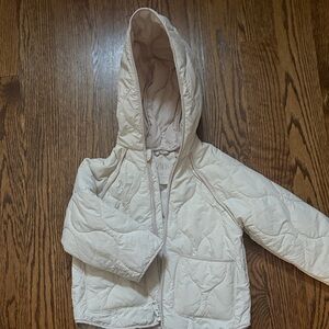 Zara Cream Quilted Jacket